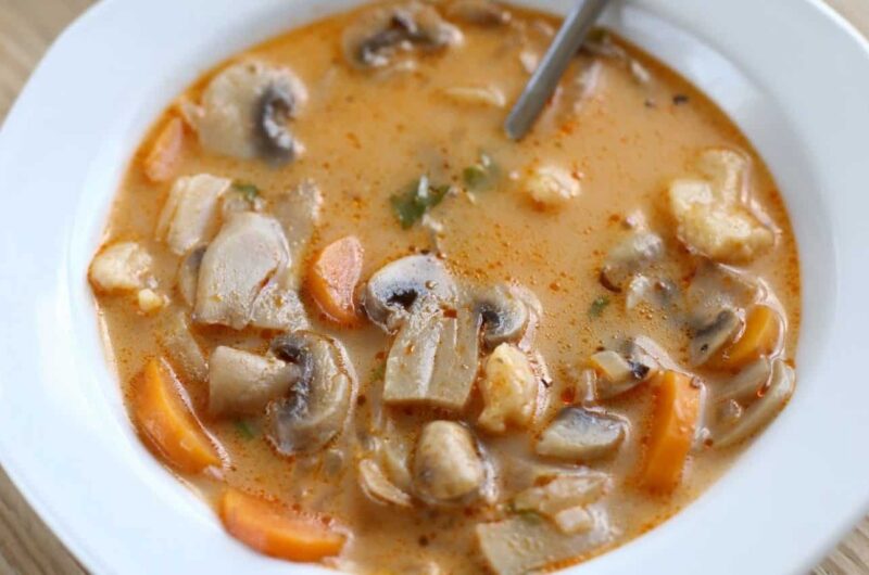 Egyszerű gombaleves