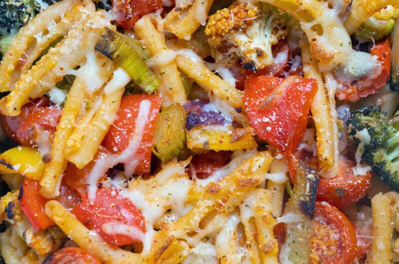 Zöldséges rakott tészta