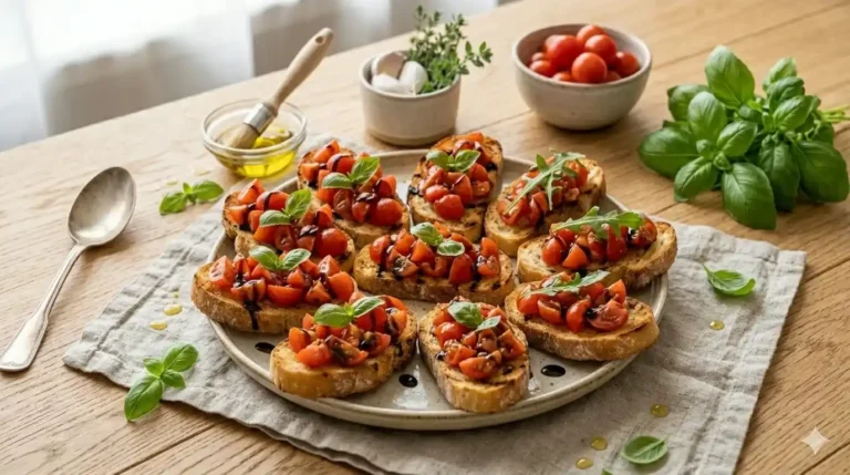 Klasszikus Paradicsomos Bruschetta