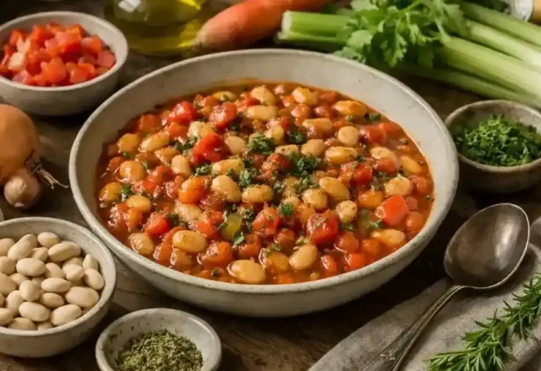 Babos minestrone‑stílusú köret